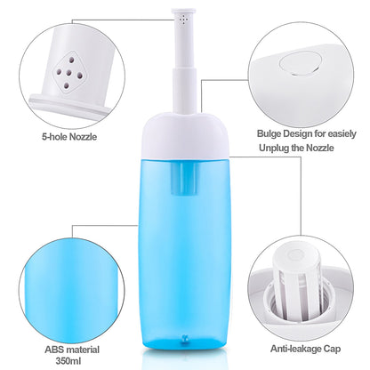 Portable Bidet - Travel Handheld Bidet Bottle with Retractable Spray Nozzle for Hygiene Cleansing Personal Care 350ml