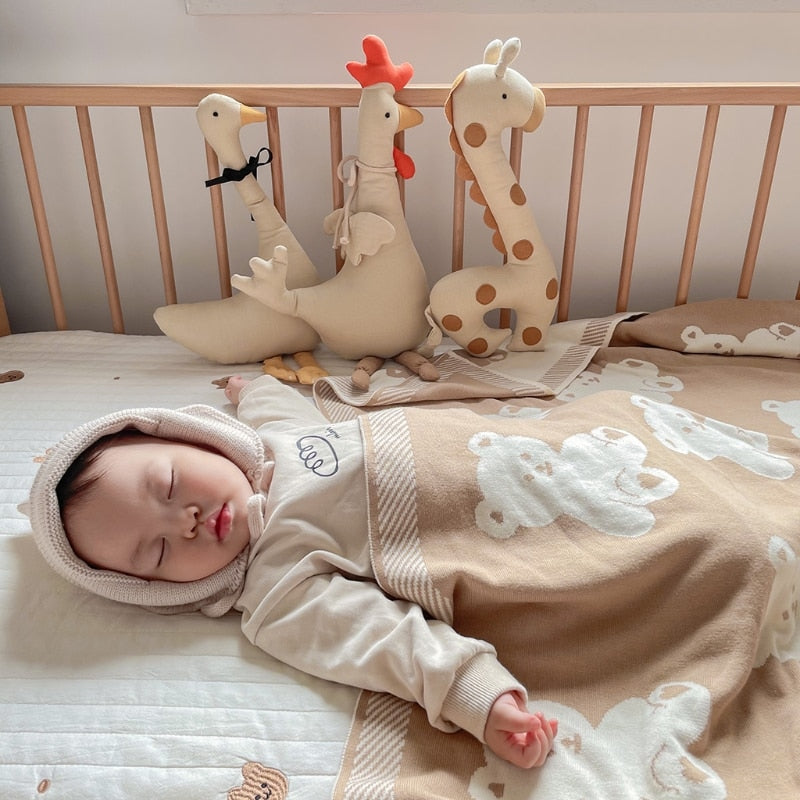 Nordic Style Lovely Stuffed Animal Toy kawaii Bambi Baby Girls Plush Doll Kids Baby Newborns Sleeping Accompany Doll Room Decor