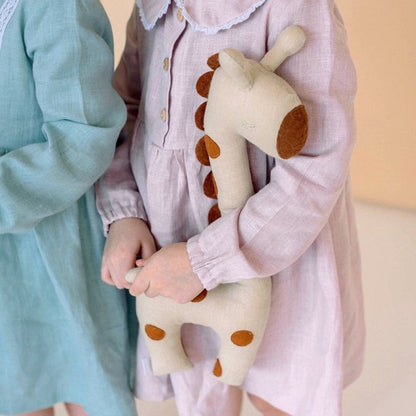 Nordic Style Lovely Stuffed Animal Toy kawaii Bambi Baby Girls Plush Doll Kids Baby Newborns Sleeping Accompany Doll Room Decor