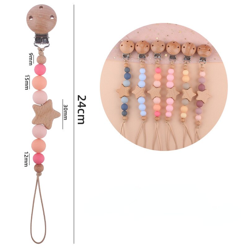 New Cute Silicone Baby Pacifier Clips Silicone Pacifier Chain Nipple Bracket Holder For Nipples Toddler Toys Baby Shower Gift