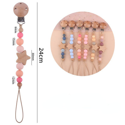 New Cute Silicone Baby Pacifier Clips Silicone Pacifier Chain Nipple Bracket Holder For Nipples Toddler Toys Baby Shower Gift