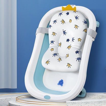 Baby Bath Seat Support Mat Foldable Baby Bath Tub Pad & Chair Newborn Bathtub Pillow Infant Anti-Slip Soft Comfort Body Cushion