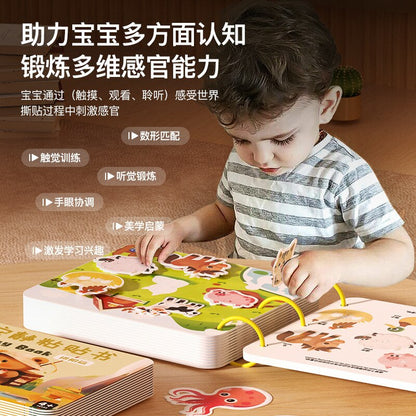 Montessori Baby Books 0 12 Months Reading Quiet Book Kids Learning Toy Educational Sensory Bookfor Babies Development Game Child