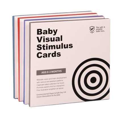 Montessori Baby Visual Stimulation Card Toy Black White Flash Cards High Contrast Visual Stimulation Learning Toys for Children