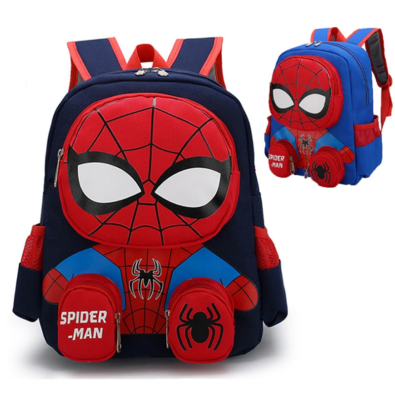 Disney Backpacks Super Heroes Student School Bag Cartoon 3D Stereo Kindergarten Backpack 3-10year Children's Travel Bag Gift