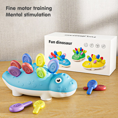 Baby Montessori Toys Detachable Fun Spike Dinosaur Toy Hand-eye Coordination Training Early Learning Toy Kids Gifts