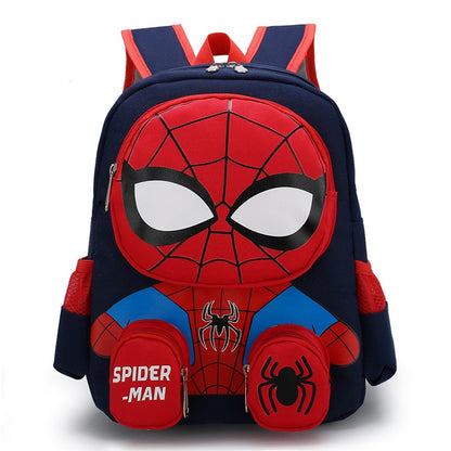 Disney Backpacks Super Heroes Student School Bag Cartoon 3D Stereo Kindergarten Backpack 3-10year Children's Travel Bag Gift