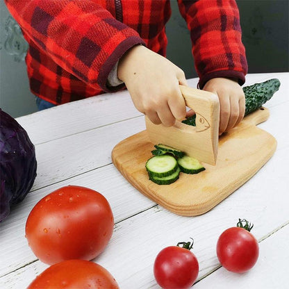 Safe Kitchen Cutting Toy Kids Wooden Cooking CutterFish-Shaped Children'S Kitchen Tools Cute Vegetables Fruits Knife Safety