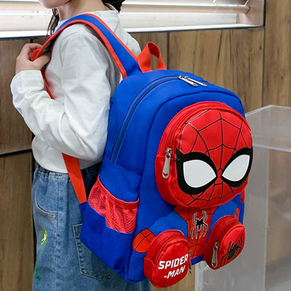 Disney Backpacks Super Heroes Student School Bag Cartoon 3D Stereo Kindergarten Backpack 3-10year Children's Travel Bag Gift