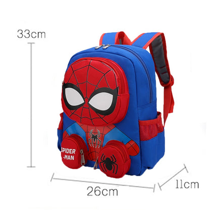 Disney Backpacks Super Heroes Student School Bag Cartoon 3D Stereo Kindergarten Backpack 3-10year Children's Travel Bag Gift