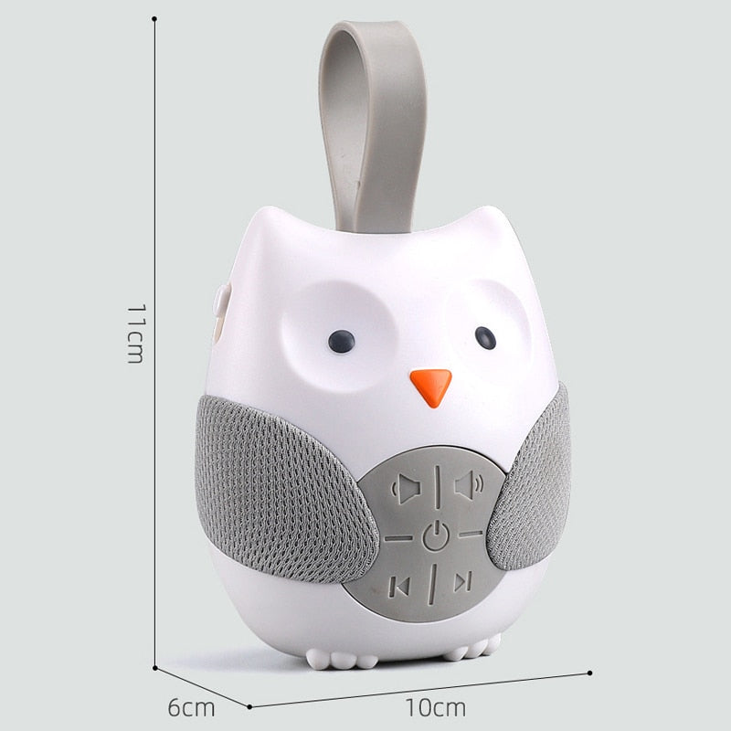 Newborn Owl White Noise Machine Aid Baby Sleeping Monitors Speaker Music Player for Appeasing Crying Child 0-3 Y Music Player