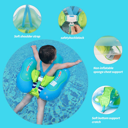 Baby Swimming Float with Sun Canopy Inflatable Infant Floating Swim Rings Kids Swim Pool Accessories Circle Bathing Summer