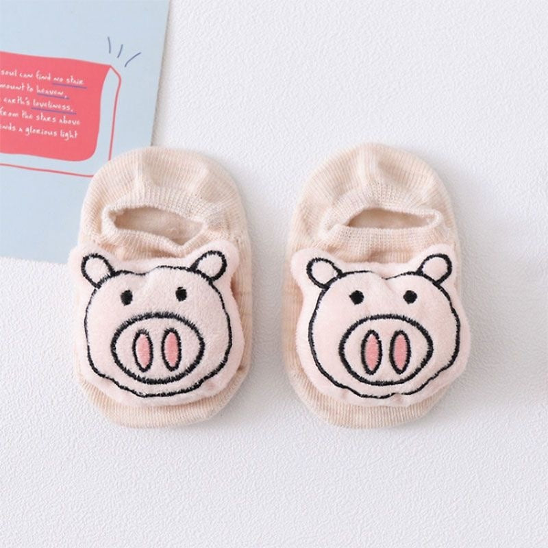 Baby Toddlers Home Floor Non-slip Dispensing Socks Cartoon Doll Cotton Socks for 0-3Y Girls Boys Kids Newborn Infant Clothes