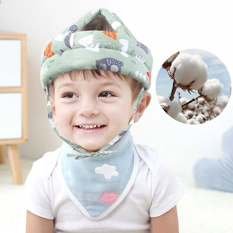 Baby Toddler Cap Safety Helmet Head Safety Soft Comfortable Head Security Protection Adjustable Learn To Walk Crash Hat