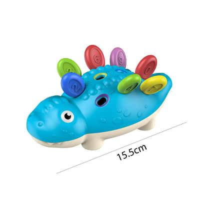 Baby Montessori Toys Detachable Fun Spike Dinosaur Toy Hand-eye Coordination Training Early Learning Toy Kids Gifts